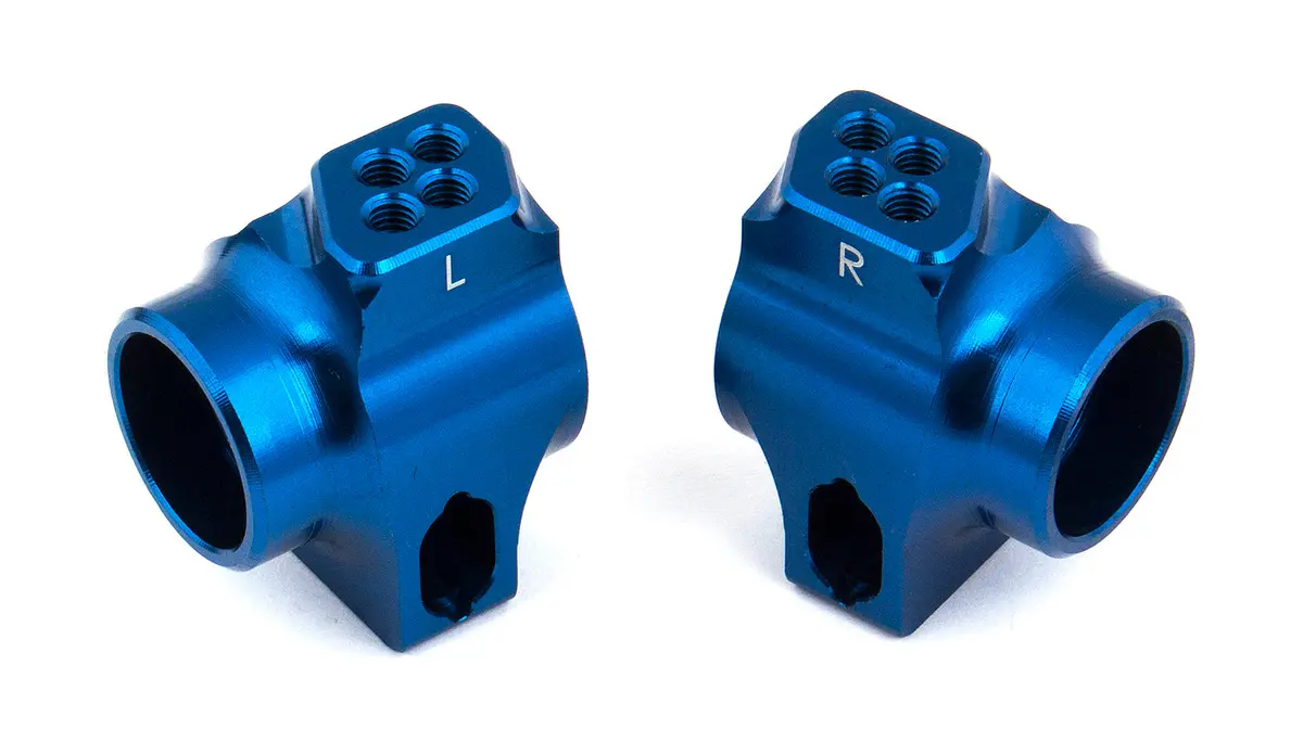 Rc10b6 Ft Blue Aluminum Rear Hubs (Ass91760) 1