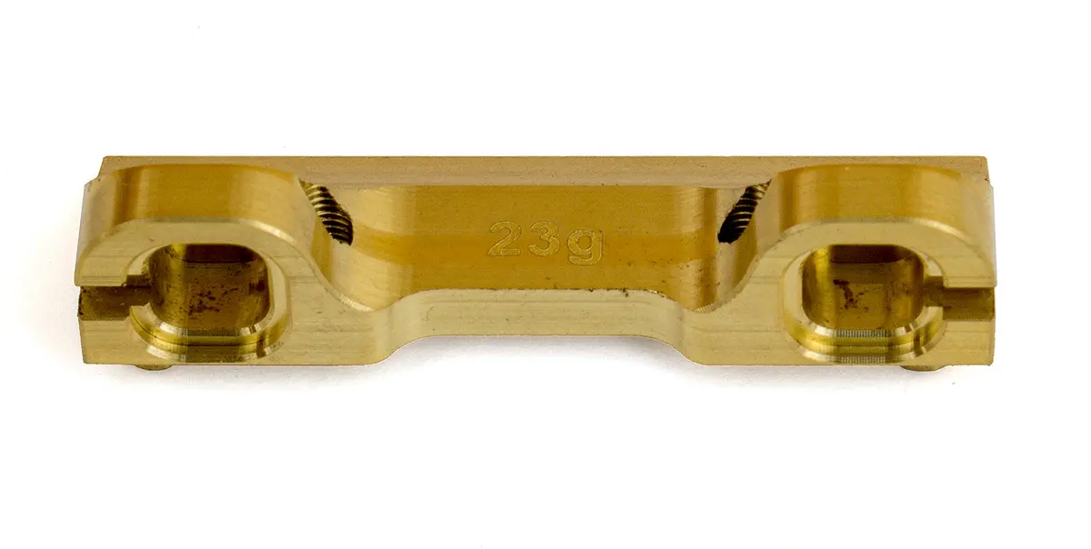 Rc10b6.1 Ft Brass Arm Mount C (Ass91773) 1