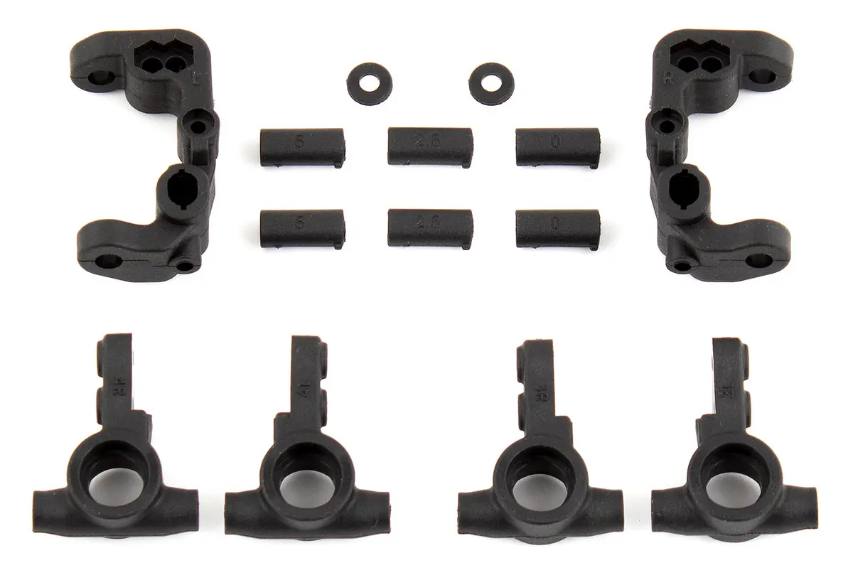 Team Associated Rc10b6.1 Caster And Steering Blocks (Ass91776) 1