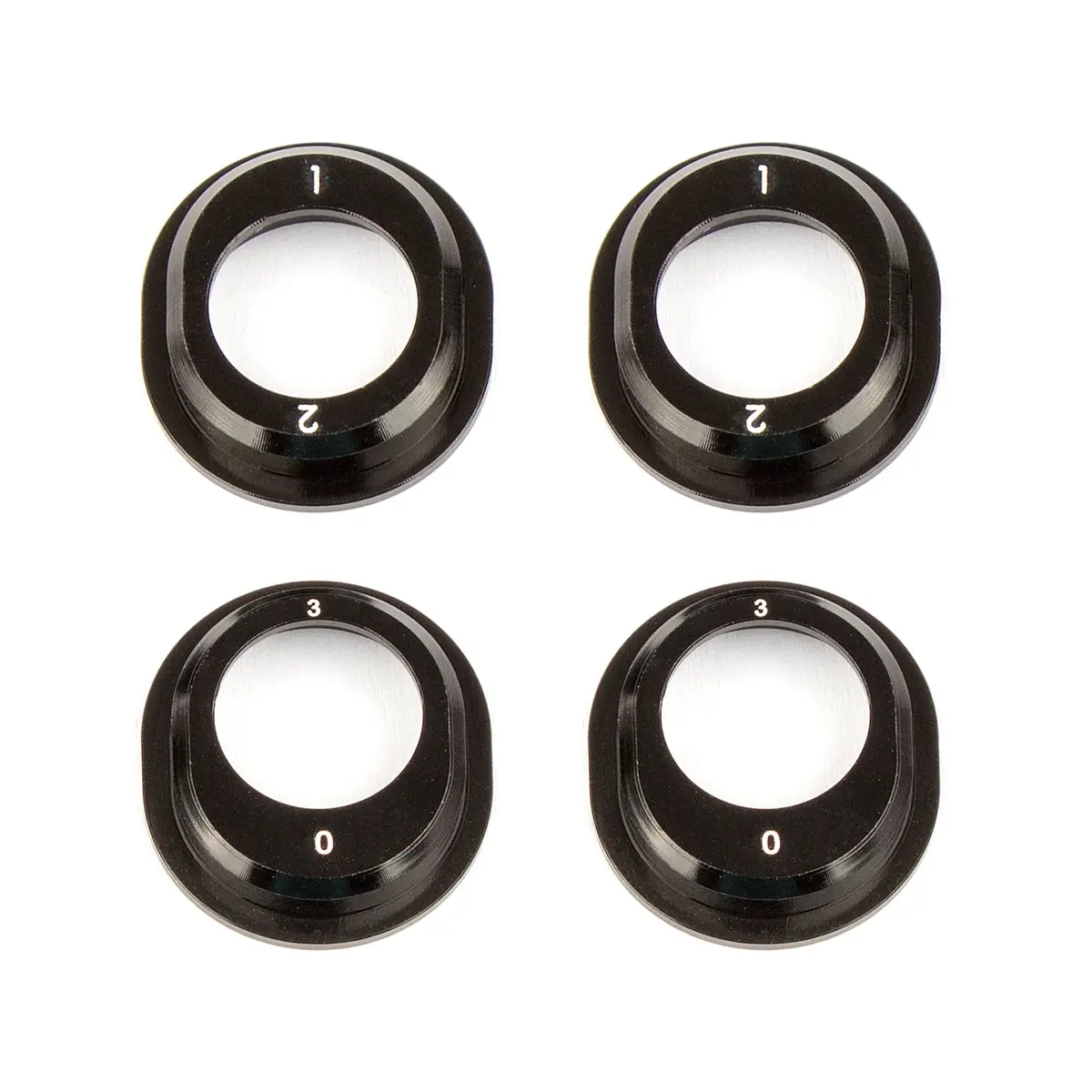 Team Associated Rc10b6.1 Aluminum Differential Height Inserts, Black (Ass91793) 1