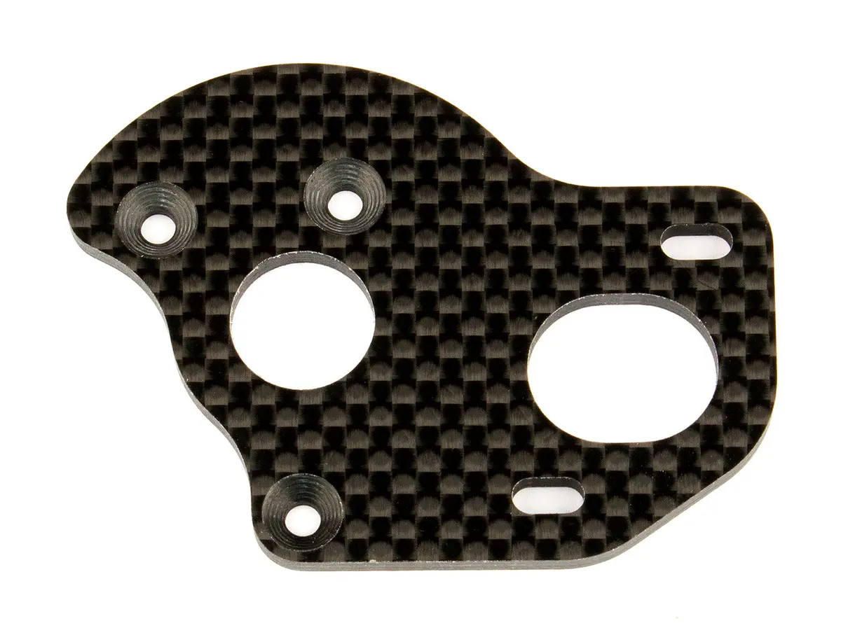 Ft Laydown/Layback Motor Plate, Carbon Fiber (Ass91796) 1