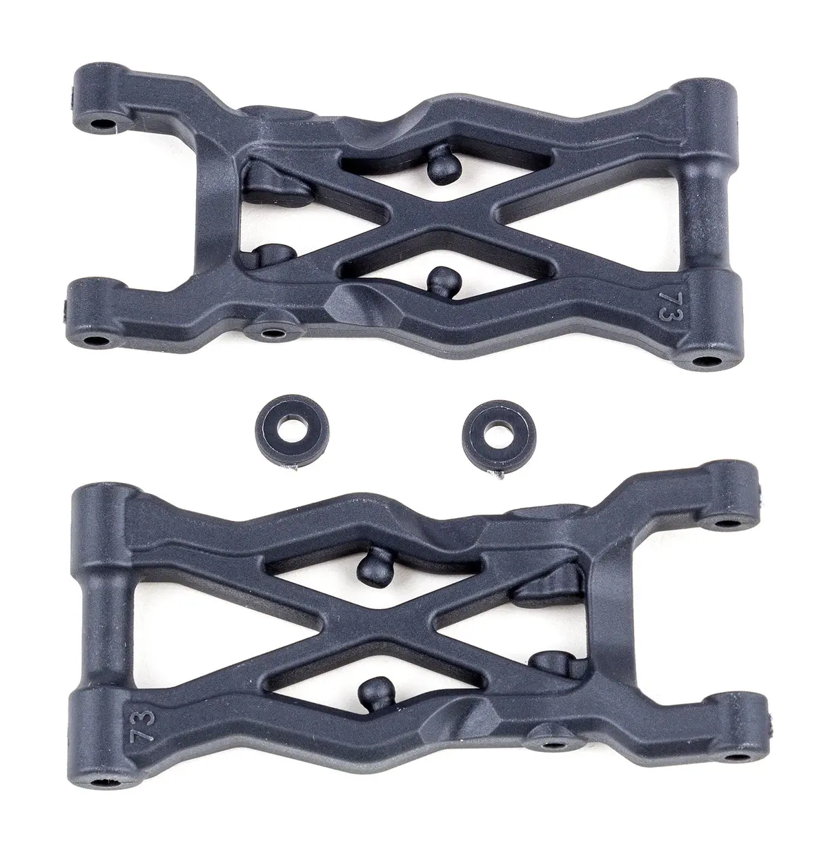 Team Associated Rc10b6.2 Rear Suspension Arms, 73Mm, Hard (Ass91854) 1