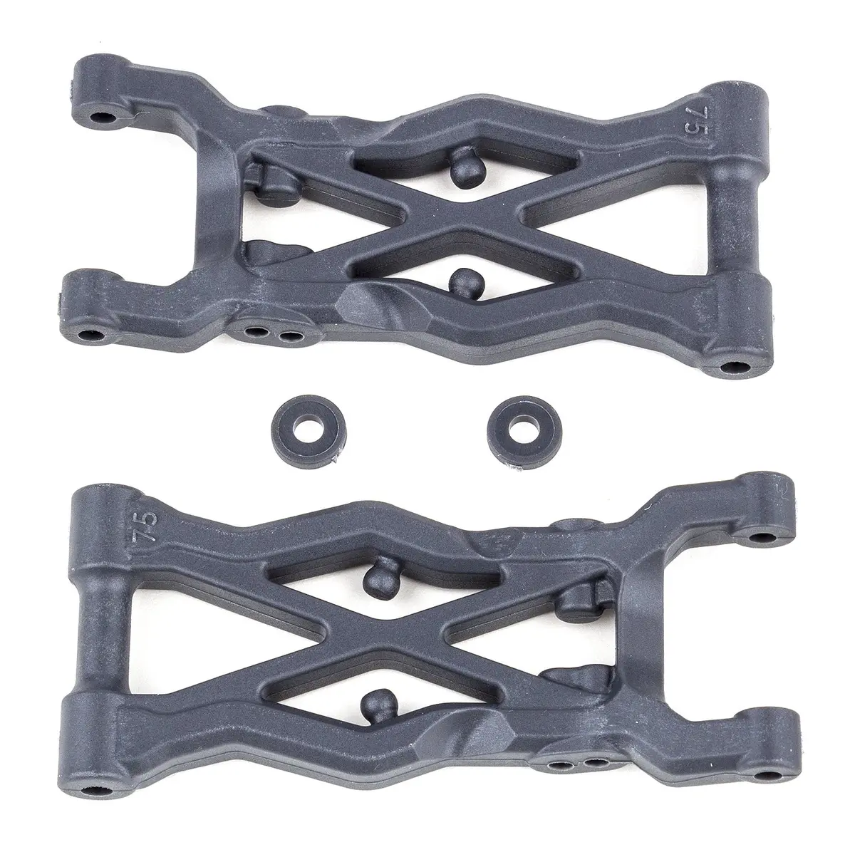 Team Associated Rc10b6.2 Rear Suspension Arms, 75Mm, Hard (Ass91856) 1