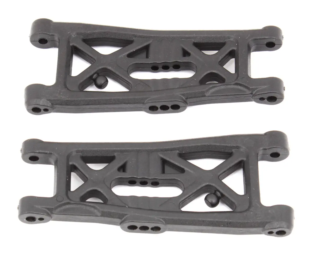 Rc10b6 Ft Front Suspension Arms, Gull Wing, Carbon (Ass91872) 1