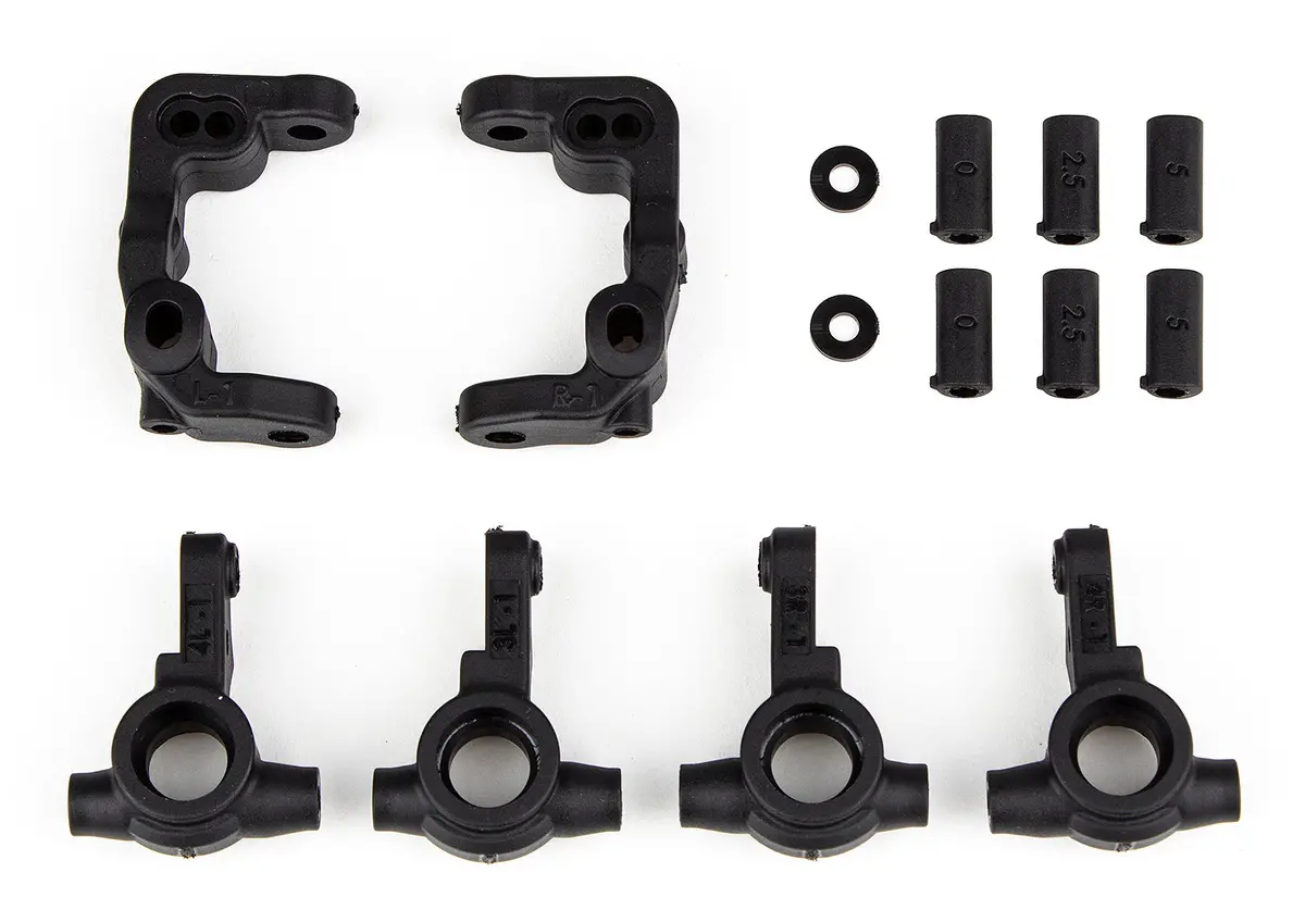 Team Associated Rc10b6.4 -1Mm Scrub Caster And Steering Blocks (Ass91901) 1