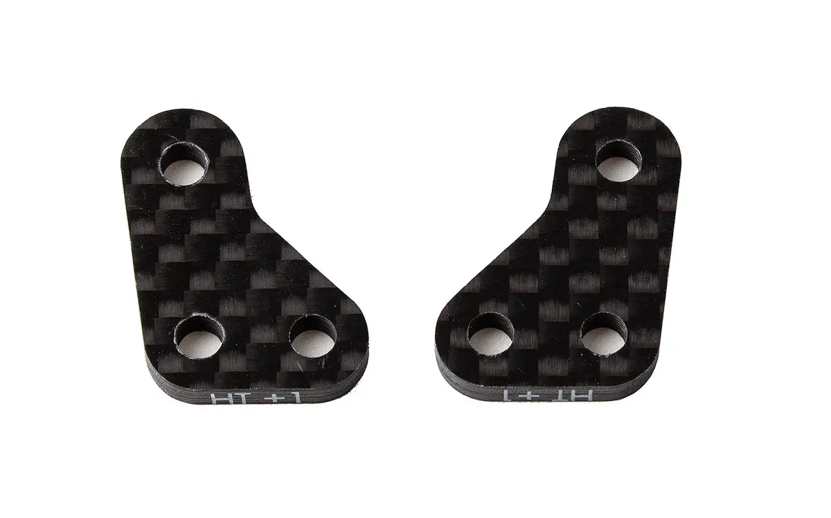 Rc10b6.3 Ft Steering Block Arms, Ht +1, Carbon Fiber (Ass91902) 1