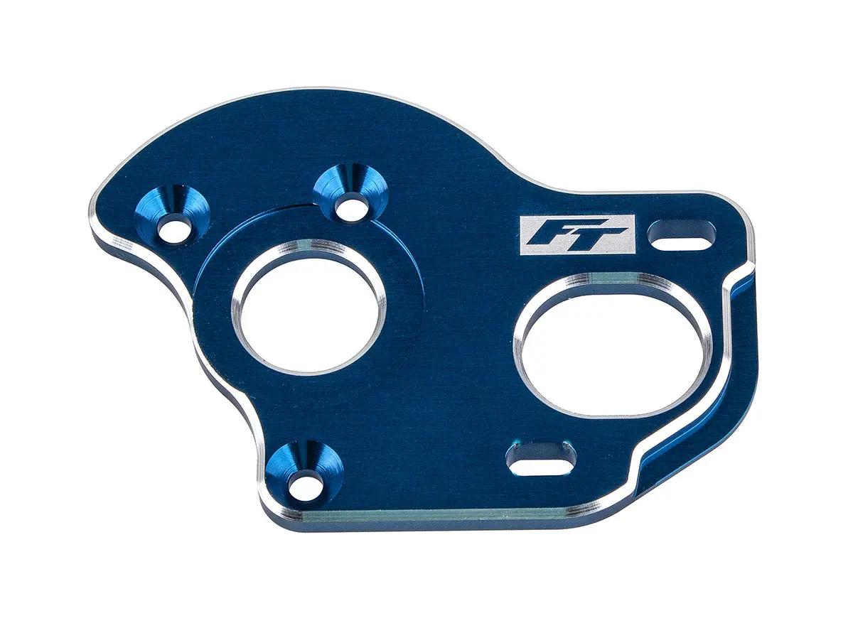 Rc10b6.1 Ft Laydown/Layback Motor Plate, 3.5Mm, Blue (Ass91907) 1