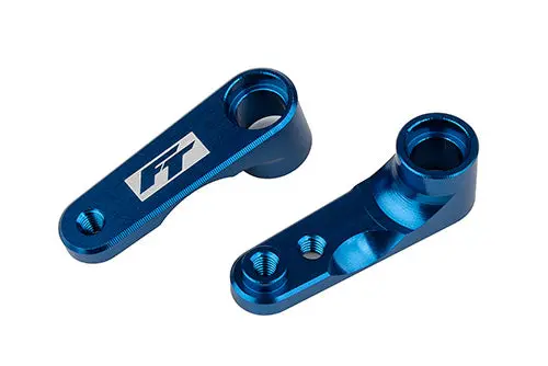 Rc10b6.4 Ft Steering Bellcranks, Blue Aluminum 2
