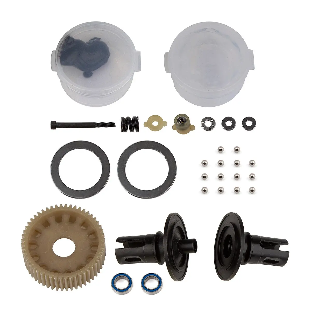Team Associated Rc10b6 Ball Differential Kit With Caged Thrust Bearing (Ass91992) 1