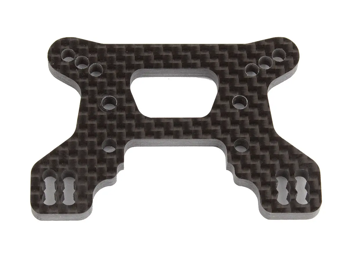 Team Associated Rc10b74.1 Front Shock Tower, 23Mm, Carbon Fiber (Ass92265) 1