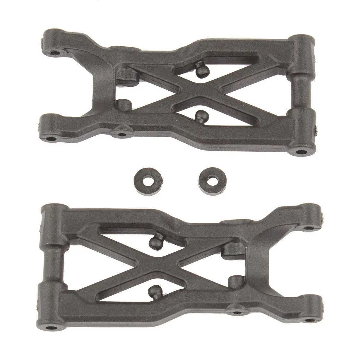 Rc10b74 Ft Rear Suspension Arms, Carbon (Ass92298) 1