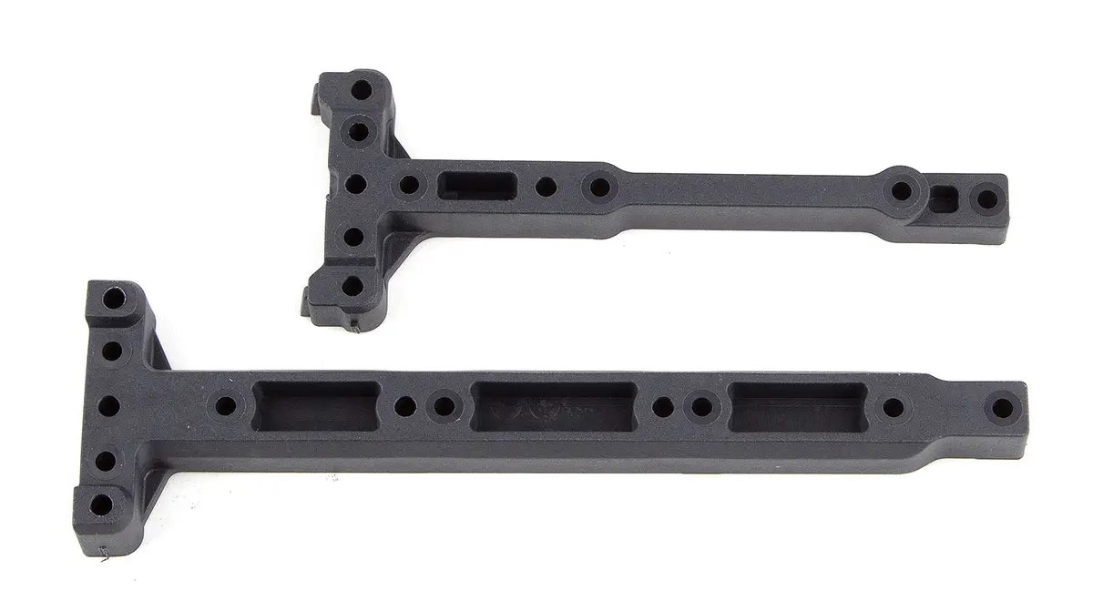 Rc10b74 Ft Chassis Braces, Carbon (Ass92300) 1