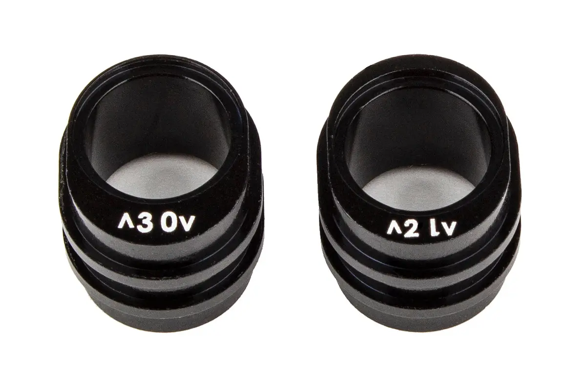 Rc10b74.2 Ft Rear Gearbox Pinion Height Inserts, Machined (Ass92320) 1