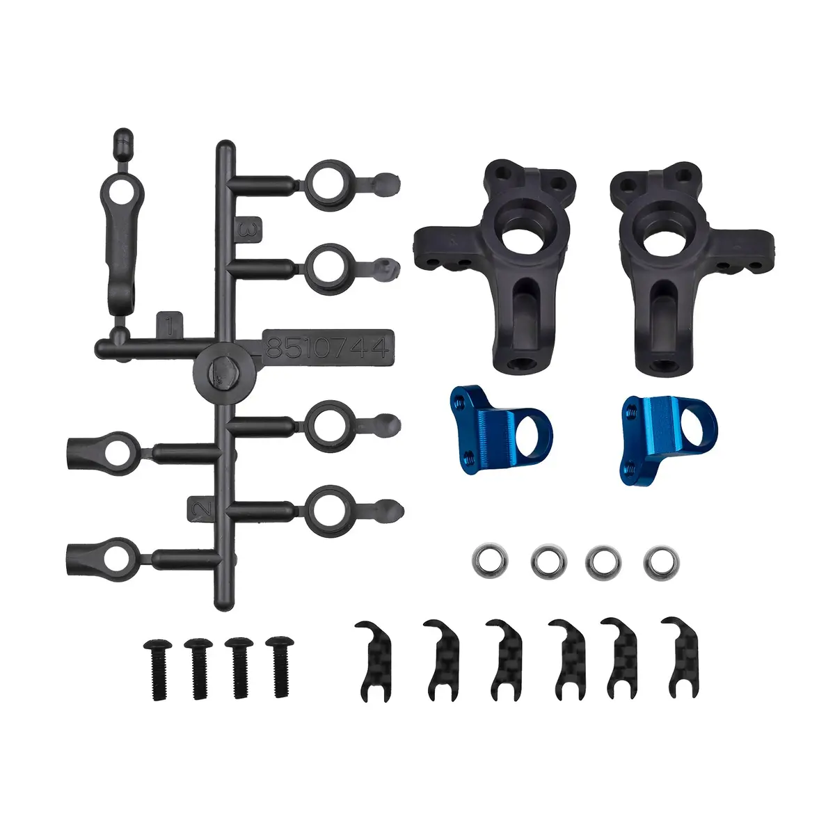 Rc10b84 Ft Adjustable Kpi Steering Block Kit 1