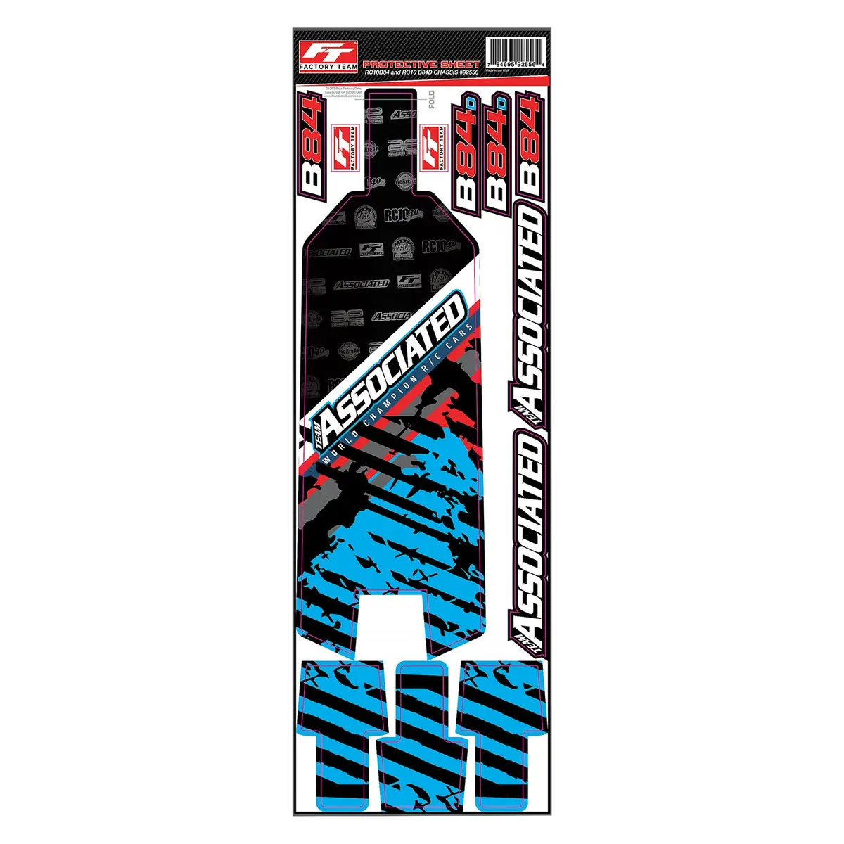 Rc10b84 Ft Chassis Protective Sheet 1