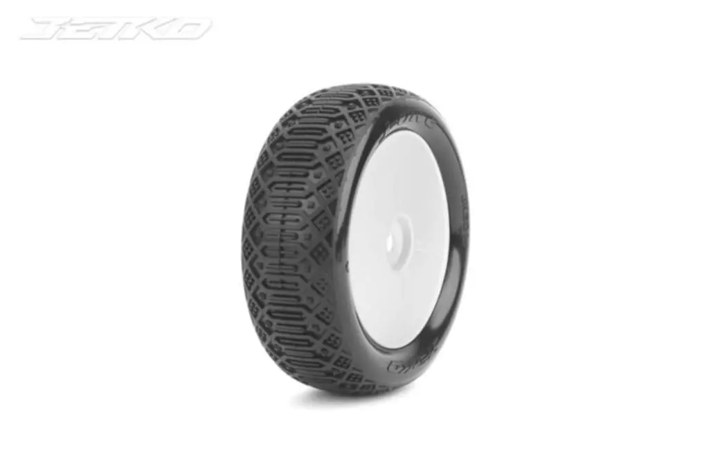 Jetko J-One 1/10 4Wd Front Buggy Mounted Tires (Pre-Glued) 1