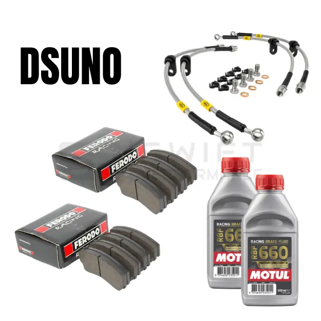 Ferodo Dsuno Front & Rear Brake Pads Set + Hel Braided Lines Kit + Motul Rbf 660 Brake Fluid – For Bmw F Series M Cars & M Lites (F20/F21, F22, F87 Og, F87 Comp, F80, F82) 1