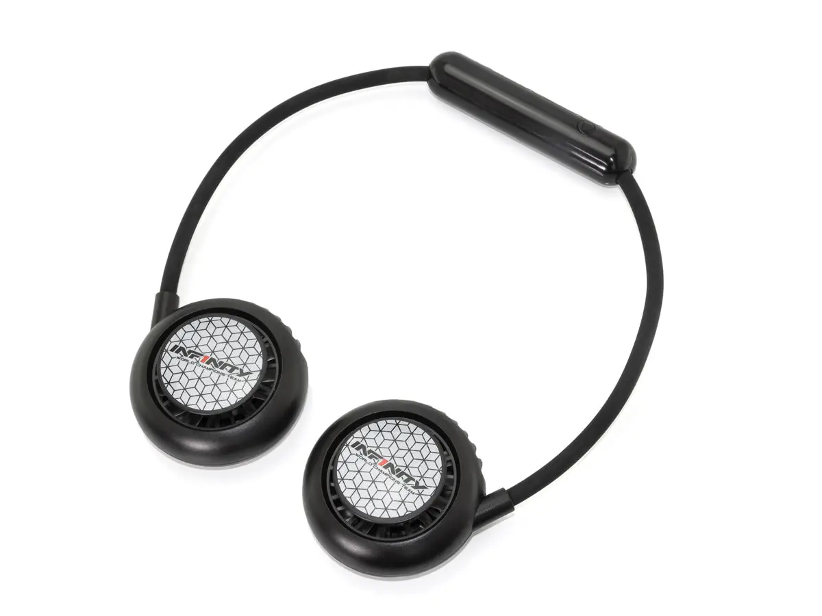 A0074 Infinity Team Neck Fan  (Black) 1