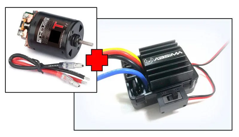 Electric Motor "Thrust B-Spec" 17T + 1:10 Brushed Esc 40A 1