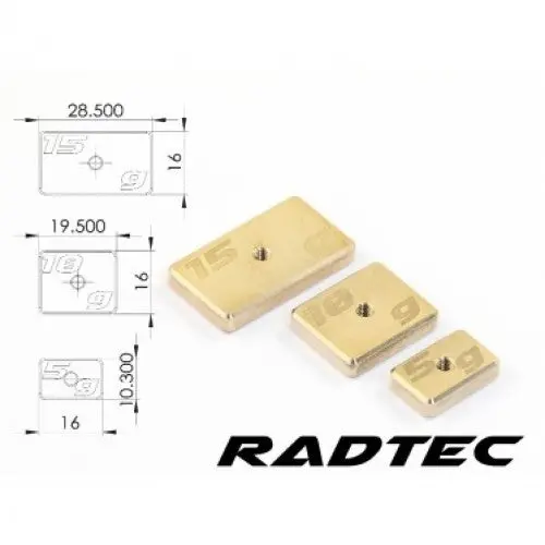 Cnc Machined Precision Balancing Chassis Weights, 5G X2 (Ac-40001) 1
