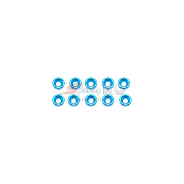 Arrowmax Alu M3 Countersink Washer-Blue (10) Am-020031 1