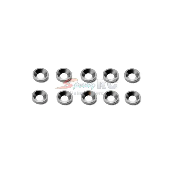 Arrowmax Alu M4 Countersink Washer-Gray (10) Am-020043 1