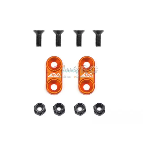 Arrowmax 1:10Th On-Road Alu Wing Mounts (Orange) Am-030104 1