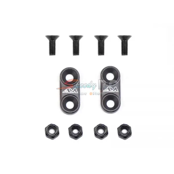 Arrowmax 1:10Th On-Road Alu Wing Mounts (Gray) Am-030105 1