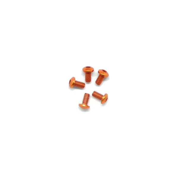 Arrowmax Alu Screw Allen Roundhead M3x6 Orange (7075) 1