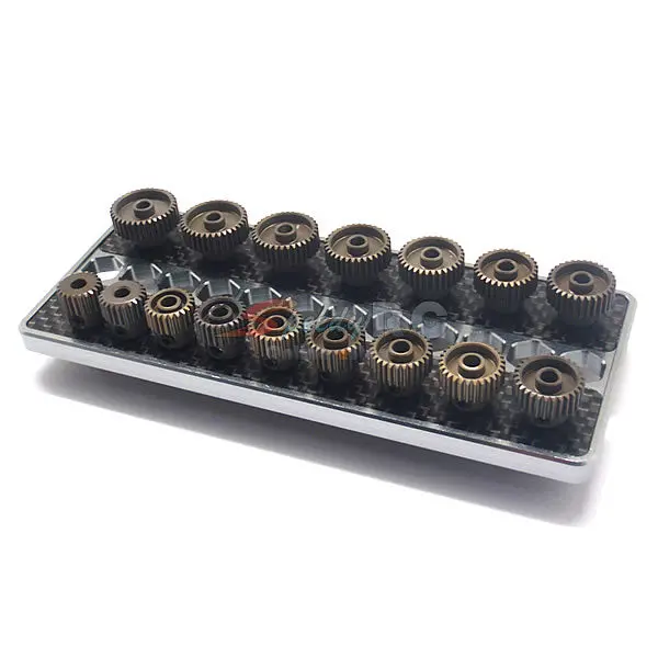 Arrowmax Set Of 16 Alu Pinions 64Dp With Caddy 21T-36T 1