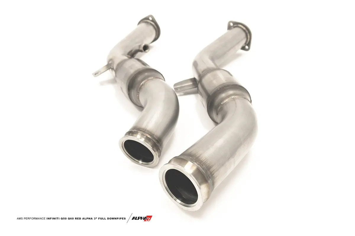 Ams Performance Infiniti Q50 Q60 Vr30 Red Alpha Full Downpipes – Street 1