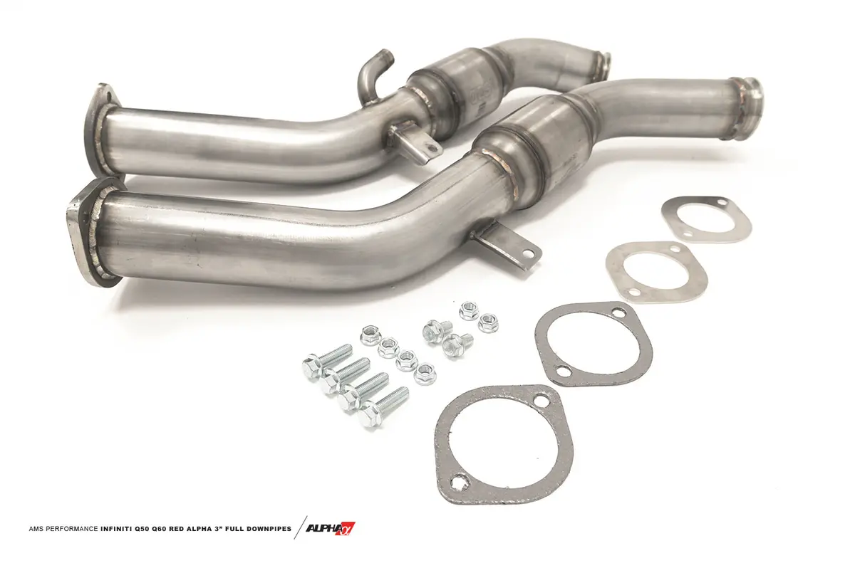 Ams Performance Infiniti Q50 Q60 Vr30 Red Alpha Full Downpipes – Street 2