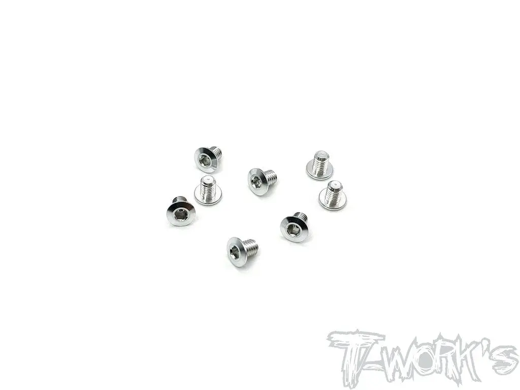 Ass-3Lps 7075-T6 Hex. Socket Head Low Profile Half Thread Screws ( Silver) 8Pcs. 1