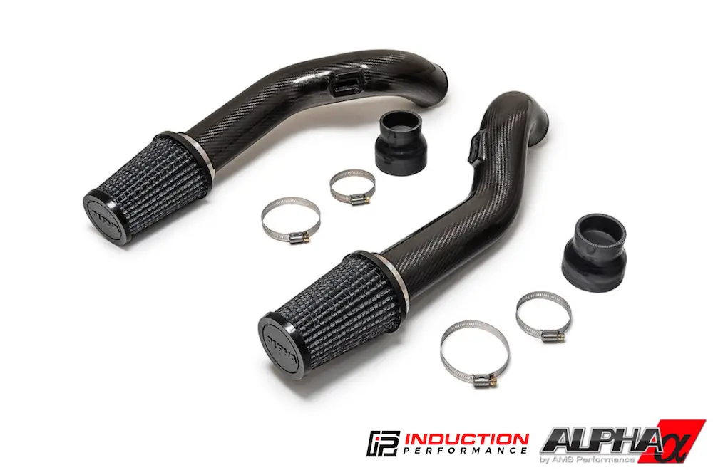 Alpha Performance Carbon Fiber Cold Air Intake Pipes For Nissan Gtr R35 Vr38 (Stock Turbos) 1