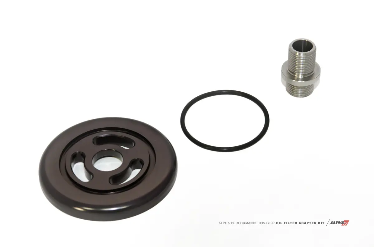 Ams Performance R35 Race Oil Filter Adapter Plate 1