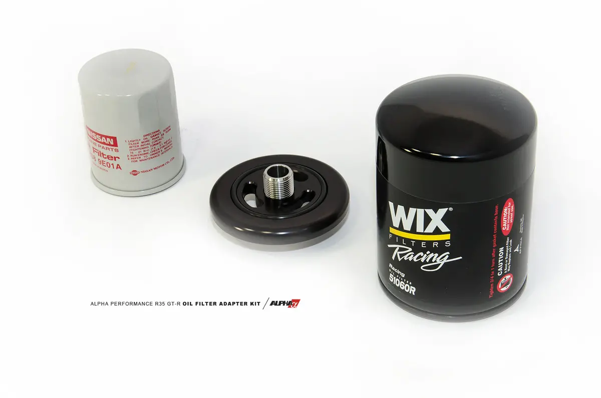 Ams Performance R35 Race Oil Filter Adapter Plate 2