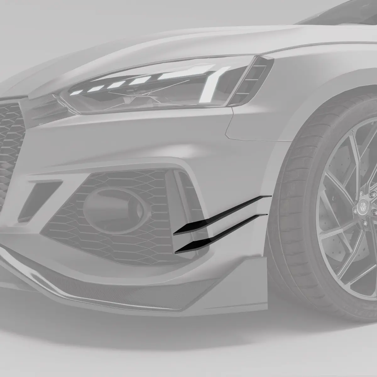 Audi Rs5 B9.5 Facelift Sportback Carbon Fiber Canards 2