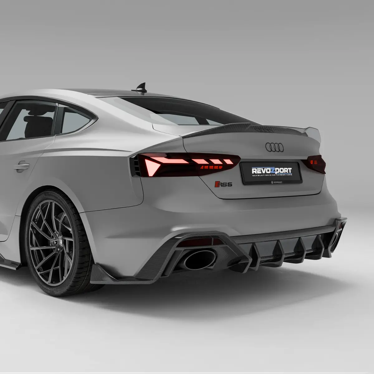 Audi Rs5 B9.5 Facelift Sportback Carbon Fiber Rear Diffuser 1
