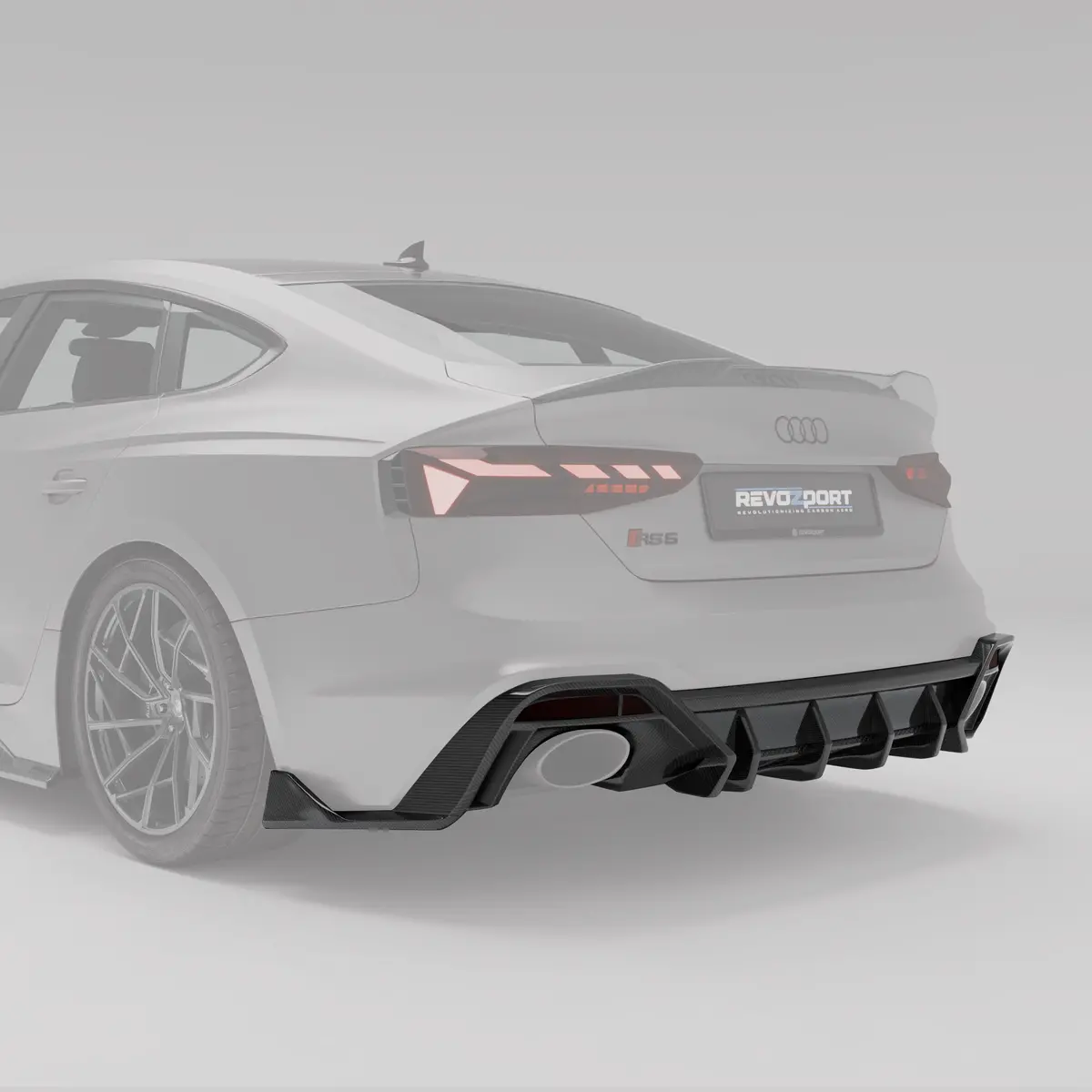 Audi Rs5 B9.5 Facelift Sportback Carbon Fiber Rear Diffuser 2