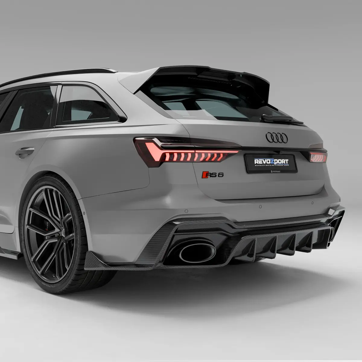 Audi Rs6 C8 Carbon Fiber Rear Diffuser 1