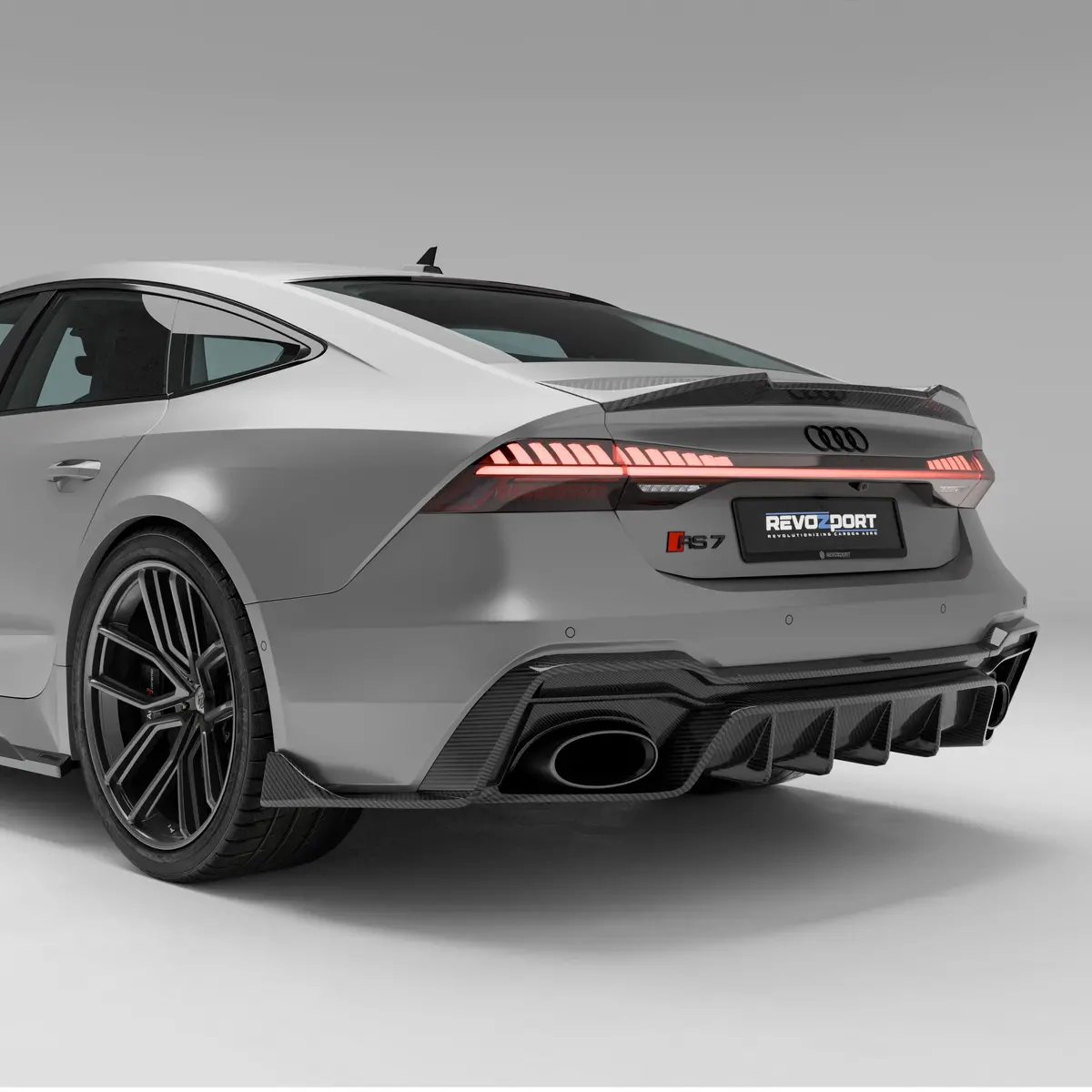 Audi Rs7 C8 Carbon Fiber Rear Diffuser 1