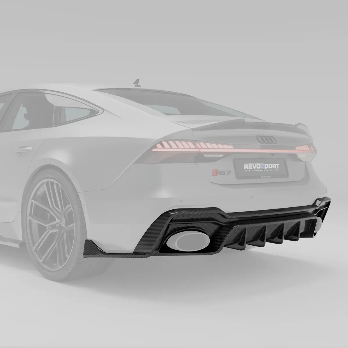 Audi Rs7 C8 Carbon Fiber Rear Diffuser 2