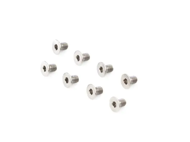 <B02305t> M3x5mm Mc Titanium Flat Head Screw (8Pcs) 1