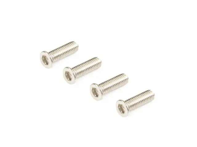 <B02310s> M3x10mm Stainless Thin Flat Head Screw (4Pcs) 1