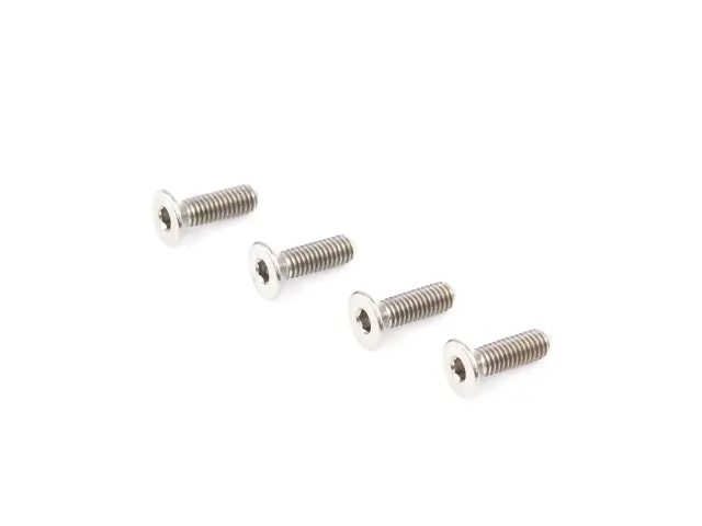 <B02310t> M3x10mm Mc Titanium Flat Head Screw (4Pcs) 1