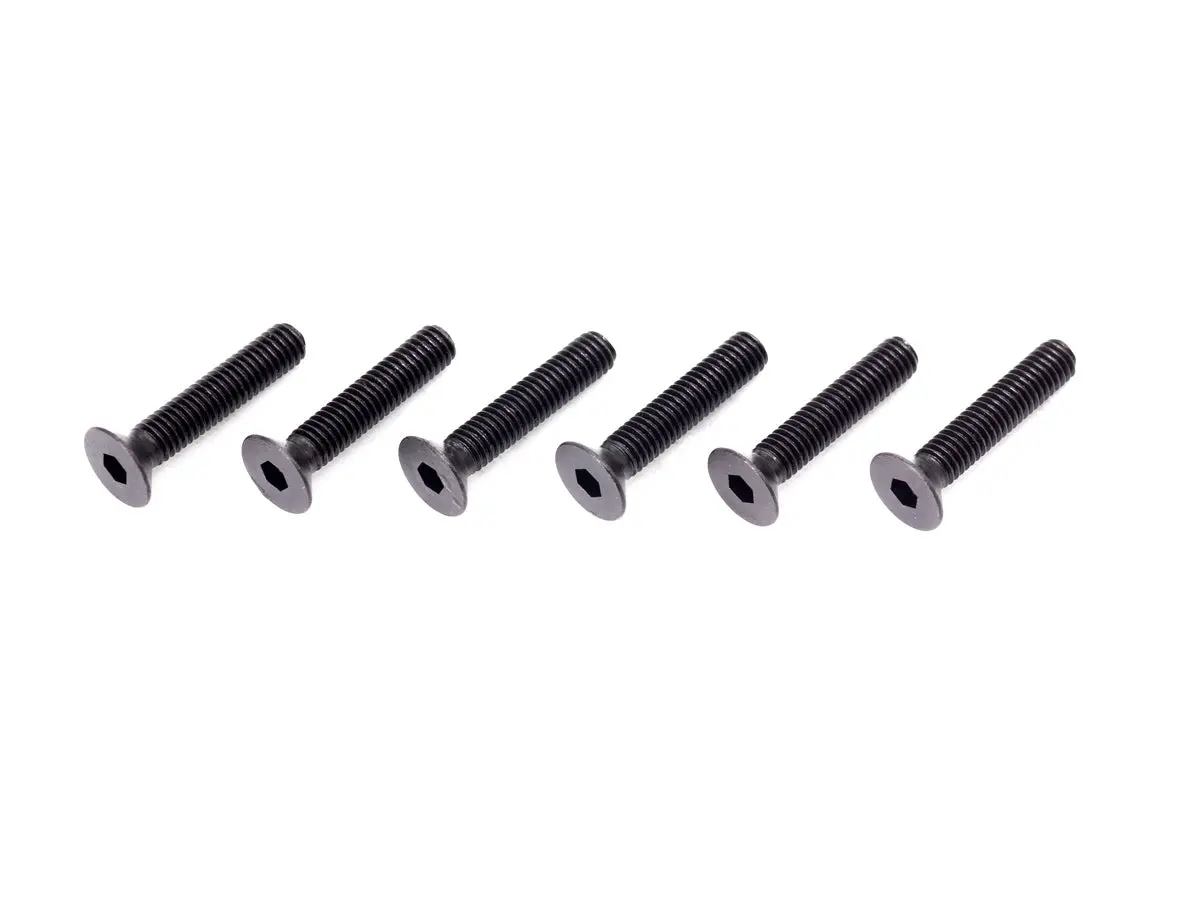 B02320 - M3x20mm Flat Head Screw (6Pcs) 1