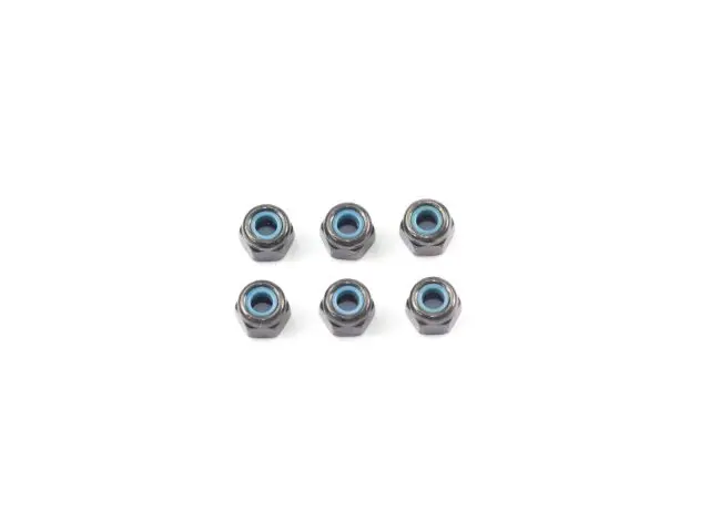 <B07301> M3 Nylon Nut (Black/6Pcs) 1