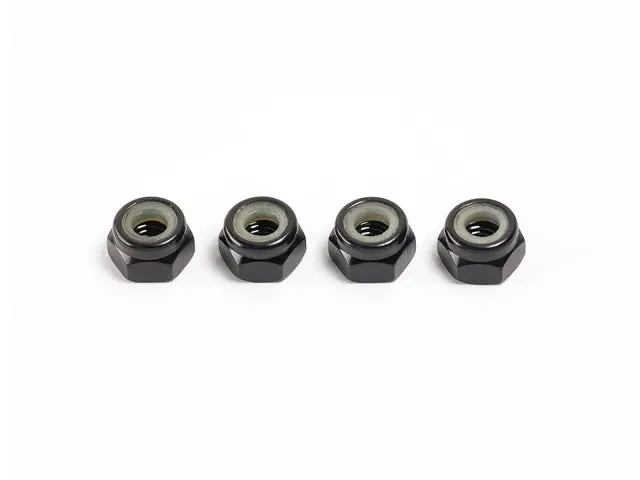 <B07401> M4 Nylon Nut (Black/4Pcs) 1