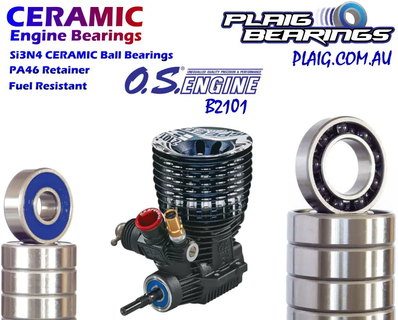 Os B2101 .21 Engine Bearing Kit – Steel & Ceramic Options Osceb2101 1