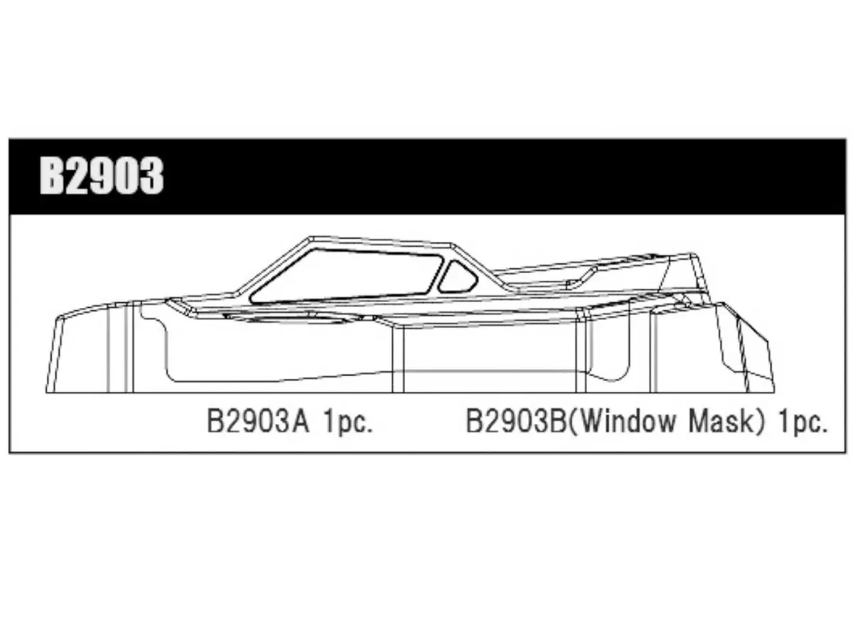 B2903 Body/Front Wing Msb1 1